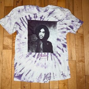 Prince Tie Dye ESTATE OFFICIAL Purple Rain Men's T-Shirt Size: L